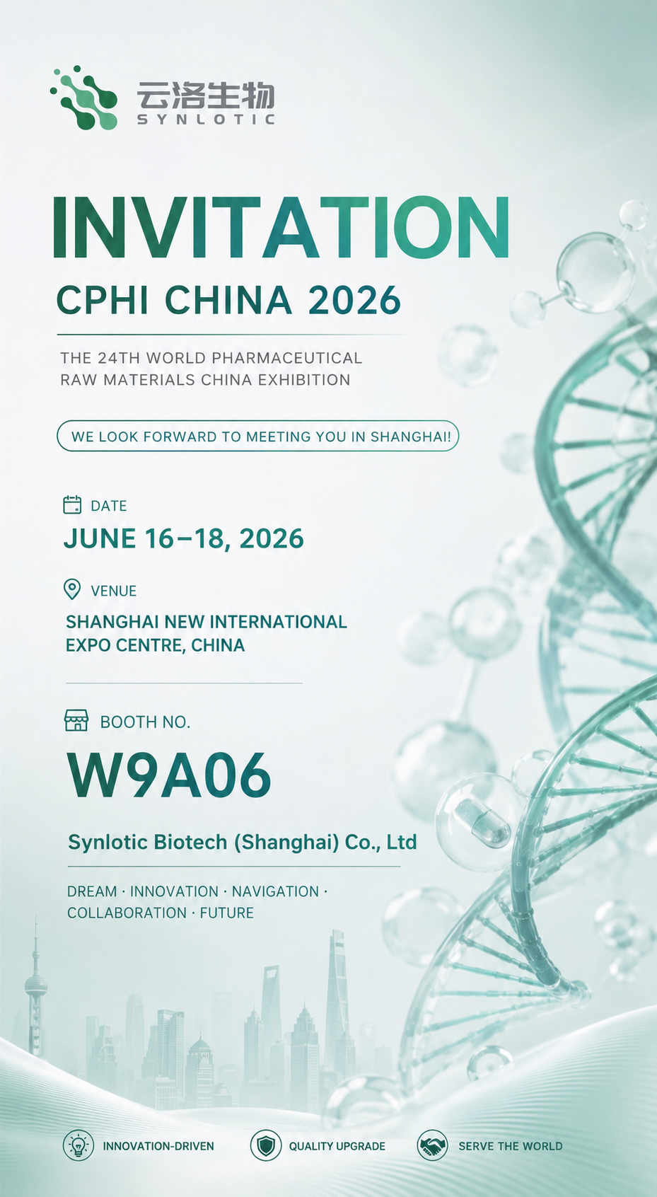 Unisciti a Synlotic Biotech al CPHI China 2026